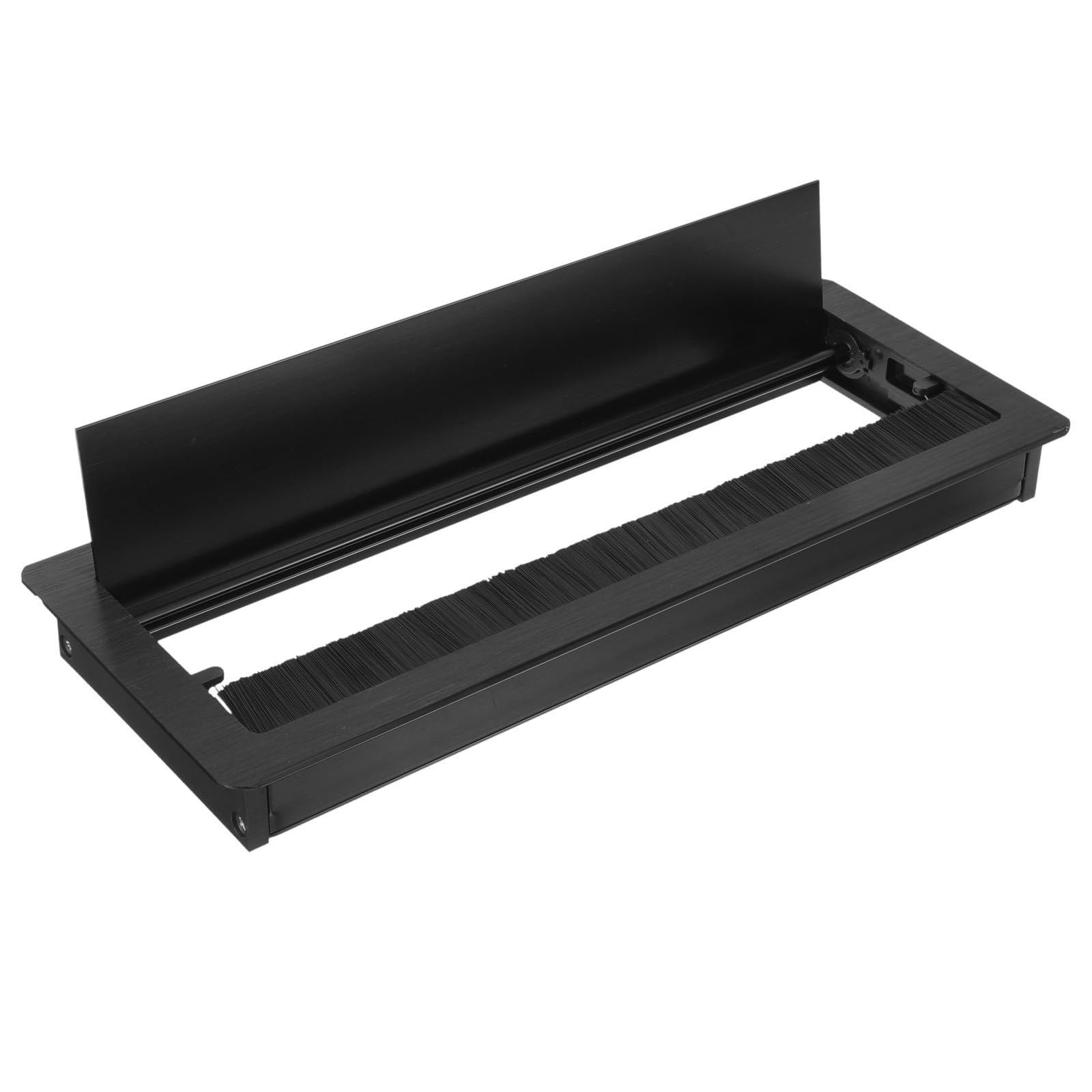 Tapa de cables de aleación para escritorio negro pasacables flexible hogar 8