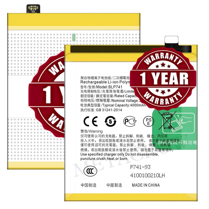 Image of Original BLP741 Battery Compatible for Realme X2 (RMX1991, RMX1993, RMX1993) | Realme XT (RMX1921) - (4000mAh) - 1 Year Warranty JK1