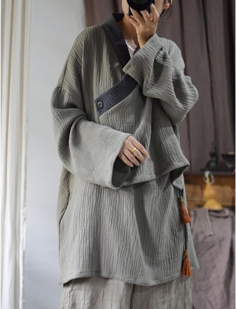 トップス not conventional asymmetry china shirt not conventional asymmetry china shirt