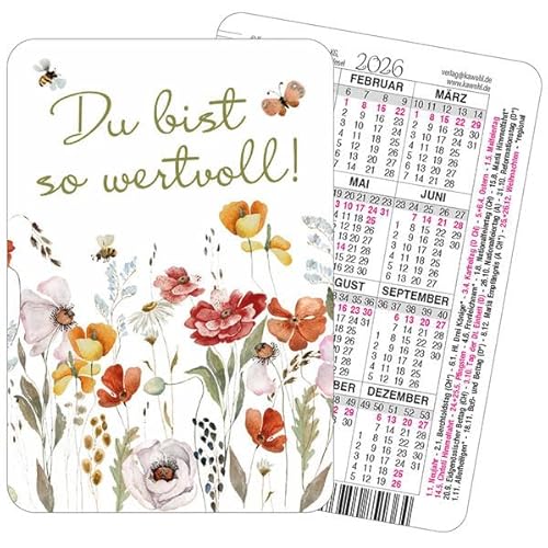 Du bist so wertvoll 2026: Spielkartenkalender 2026