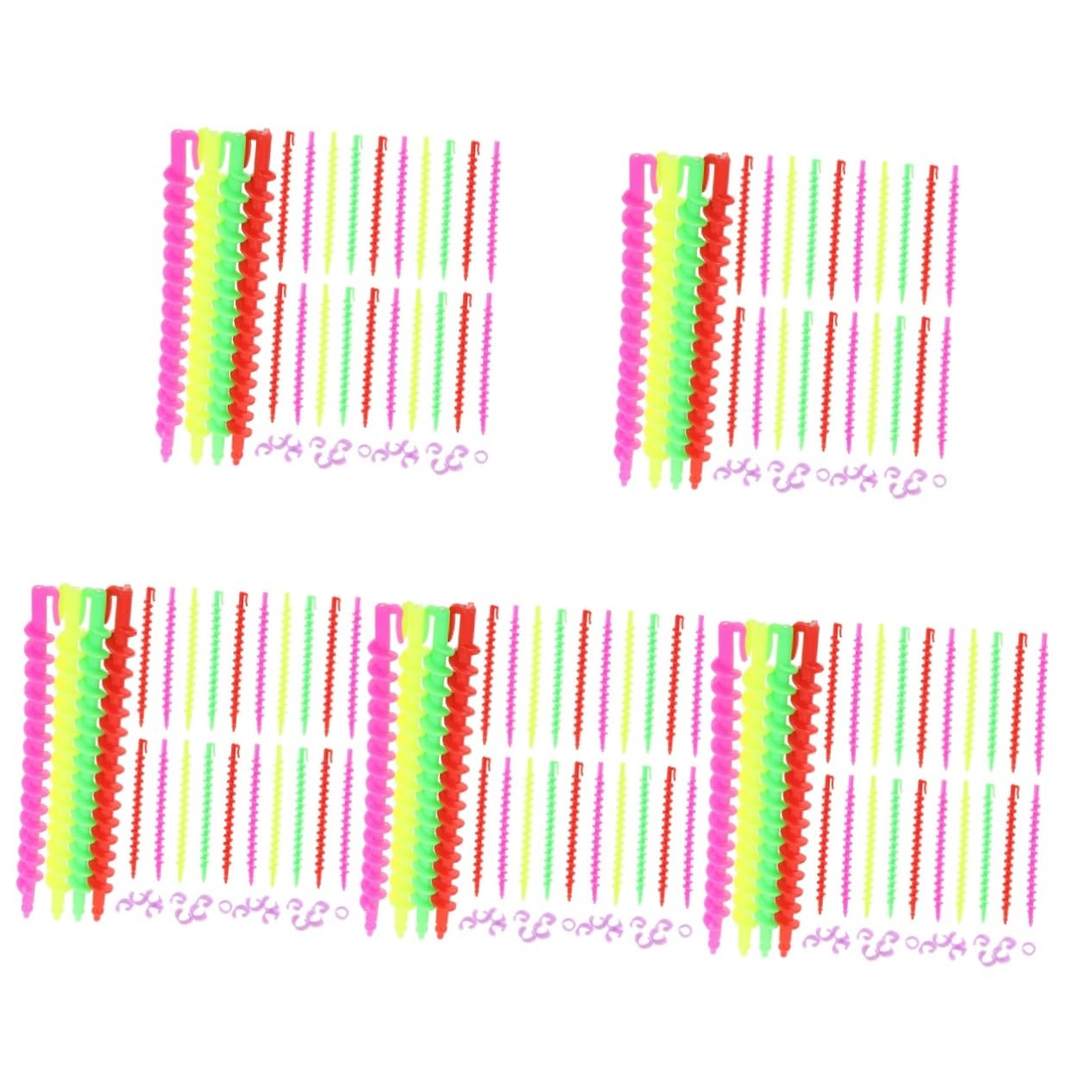 Beaupretty 130piezas Rodillos De Pelo Espirales Para Varillas De Perm De De Para Salones y