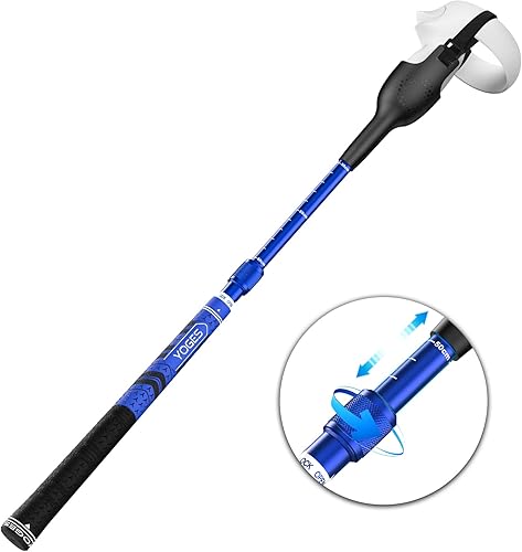 YOGES VR Golf Club Handle Compatible with Oculus Quest 2 Controller, Adjustable Length Realistic Golf Club Attachment for Quest 2, Virtual Reality