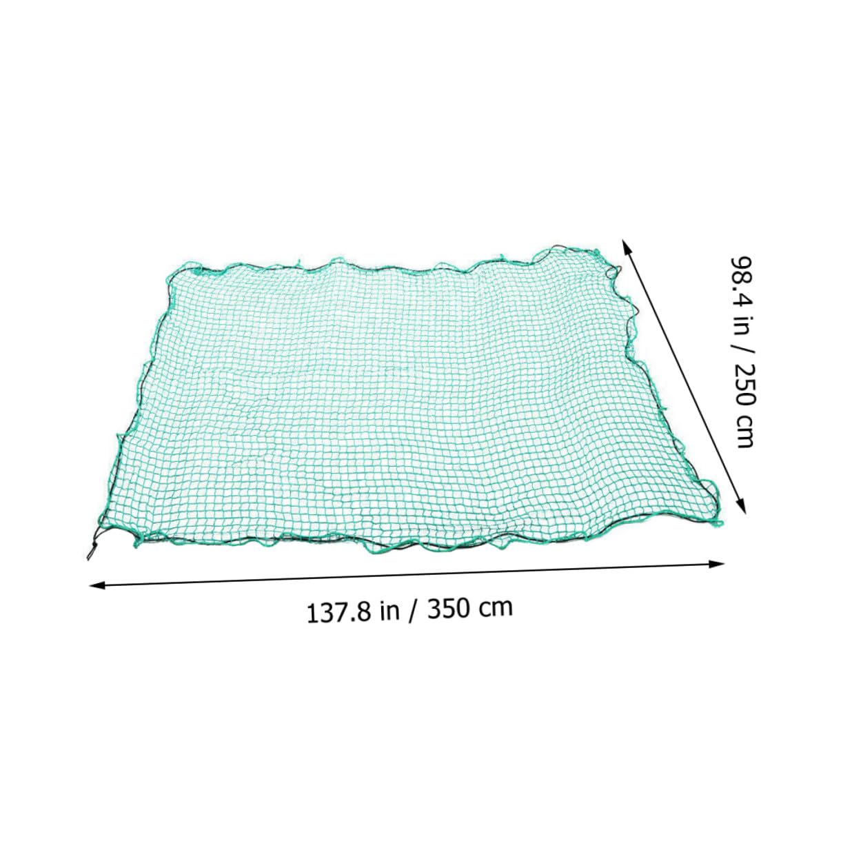 LIFKOME Ladungsnetz und 15 Haken mit Elastischen Gurten aus Reißfestem Nylon zur Sicheren Ladung für Pickup und Anhänger bei Camping und Umzug