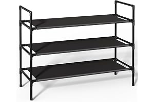Maximize Vertical Space: Stackable Shoe Rack Shoe Organizer