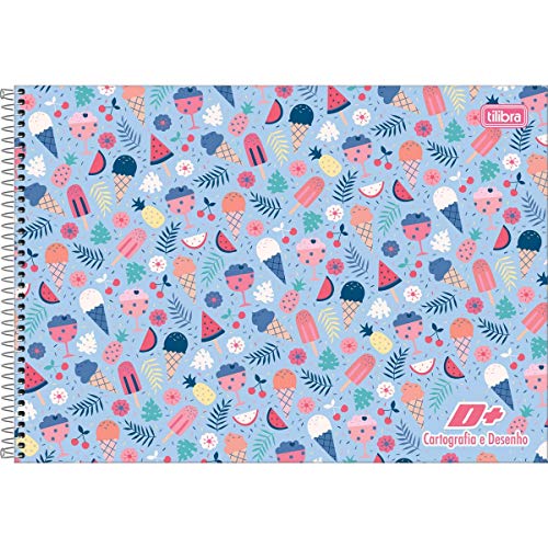 Caderno Desenho, Tilibra 17.878, Capas Sortidas, Pacote com 4 Cadernos