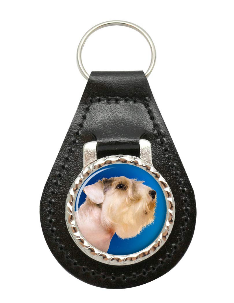 Giftshop UK Sealyham Terrier Leather Key Fob