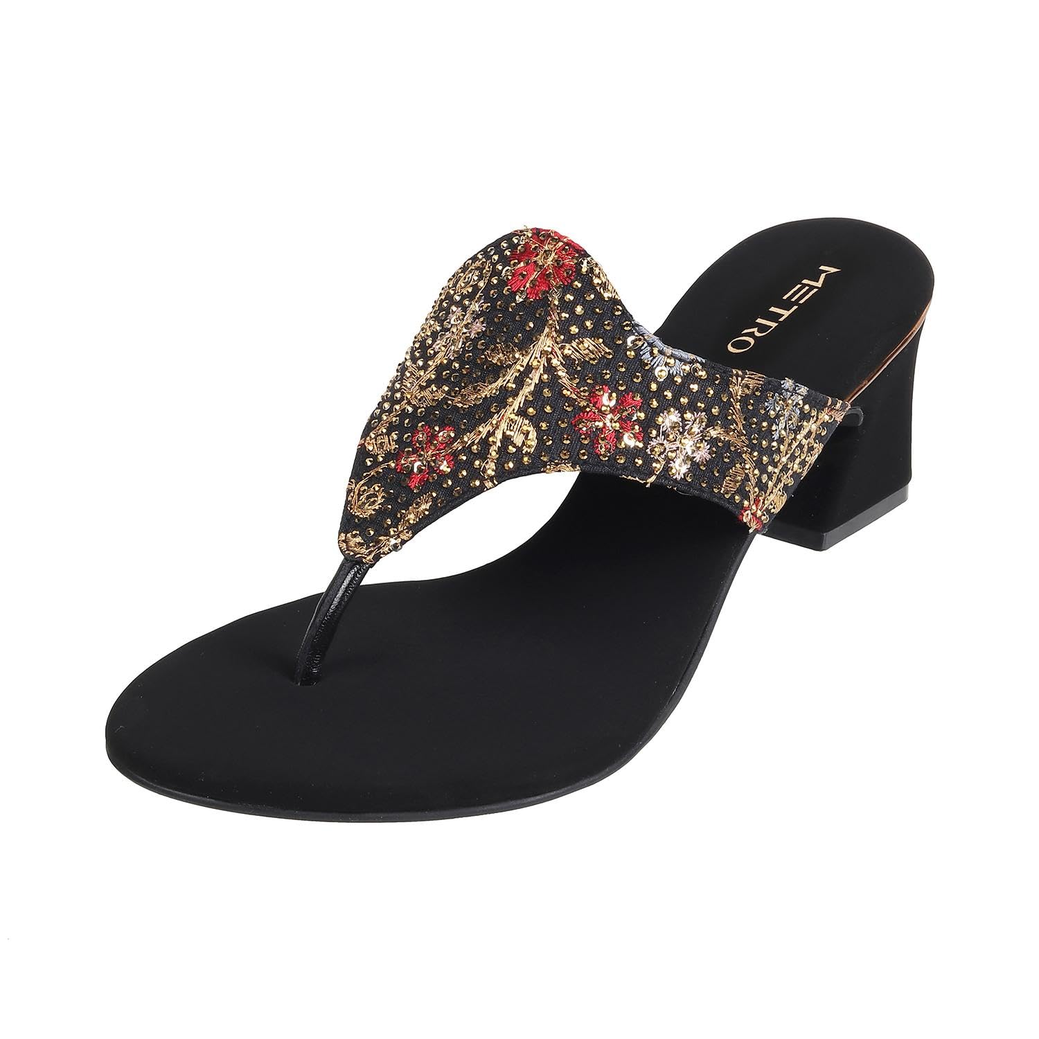 Metro Women Black Block Heel Fashion Sandal UK/6 EU/39 (35-938) (B0CQHGMNLS) Amazon Price History, Amazon Price Tracker