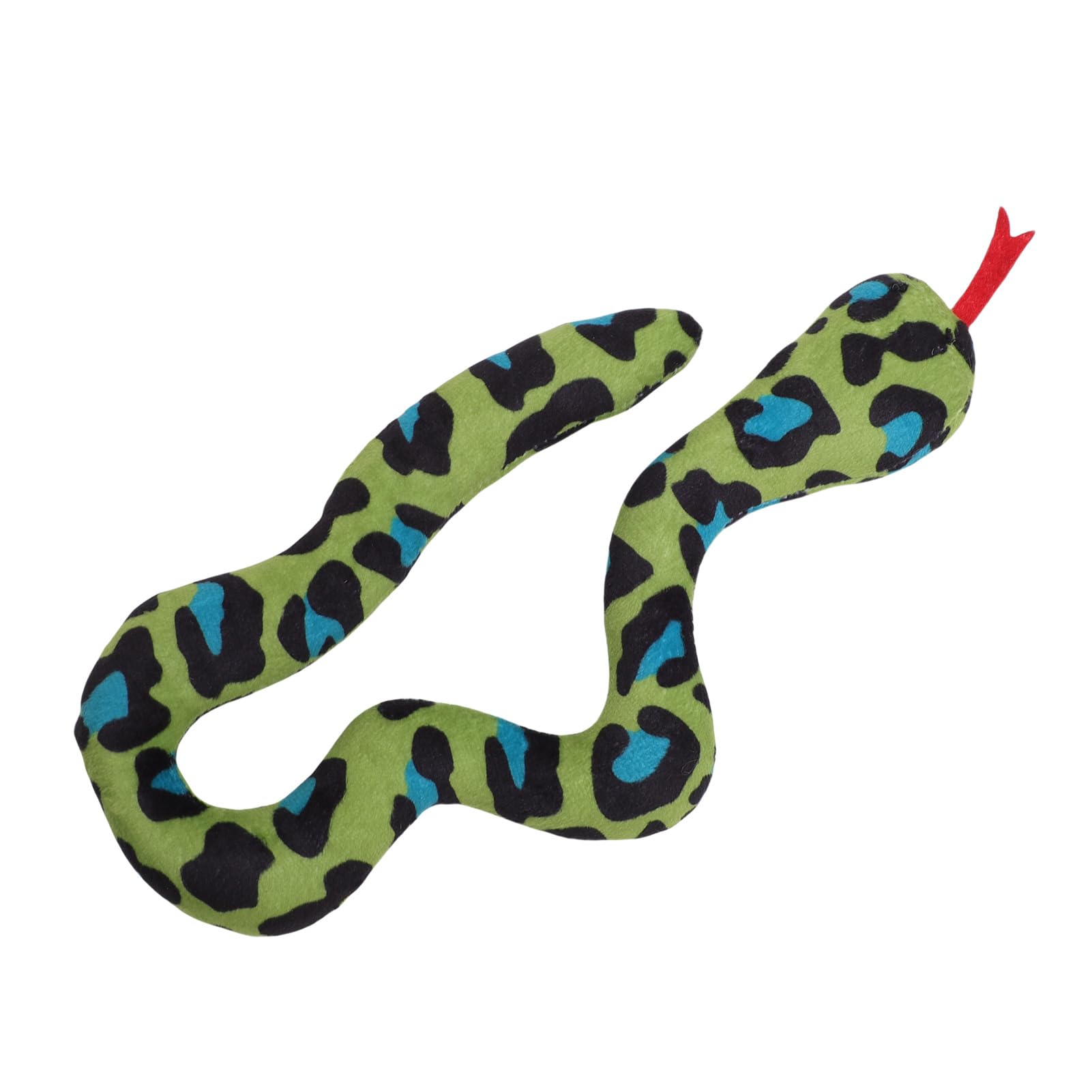 Acouto Cat Catnip Snake Toy Interactive Cat Snake Toy with Catnip, Plush Chew for, Teething Aid for Indoor, Engaging Plaything for Kittens and Adult (Green)