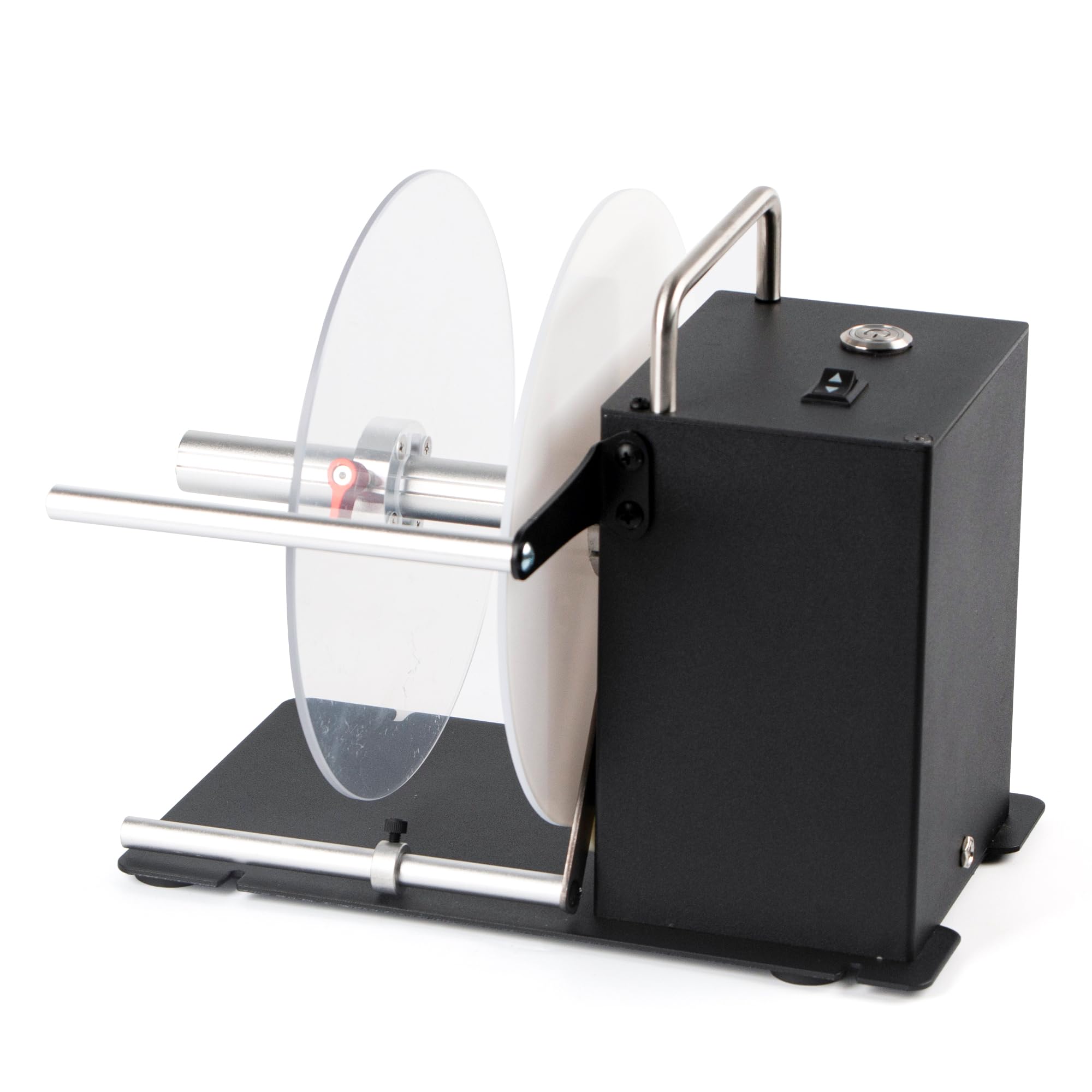 U.S. Solid Avvolgitore automatico etichette – Con braccio sensore, supporto nucleo 1"/1,5"/3", larghezza 120 mm, riavvolgimento bidirezionale