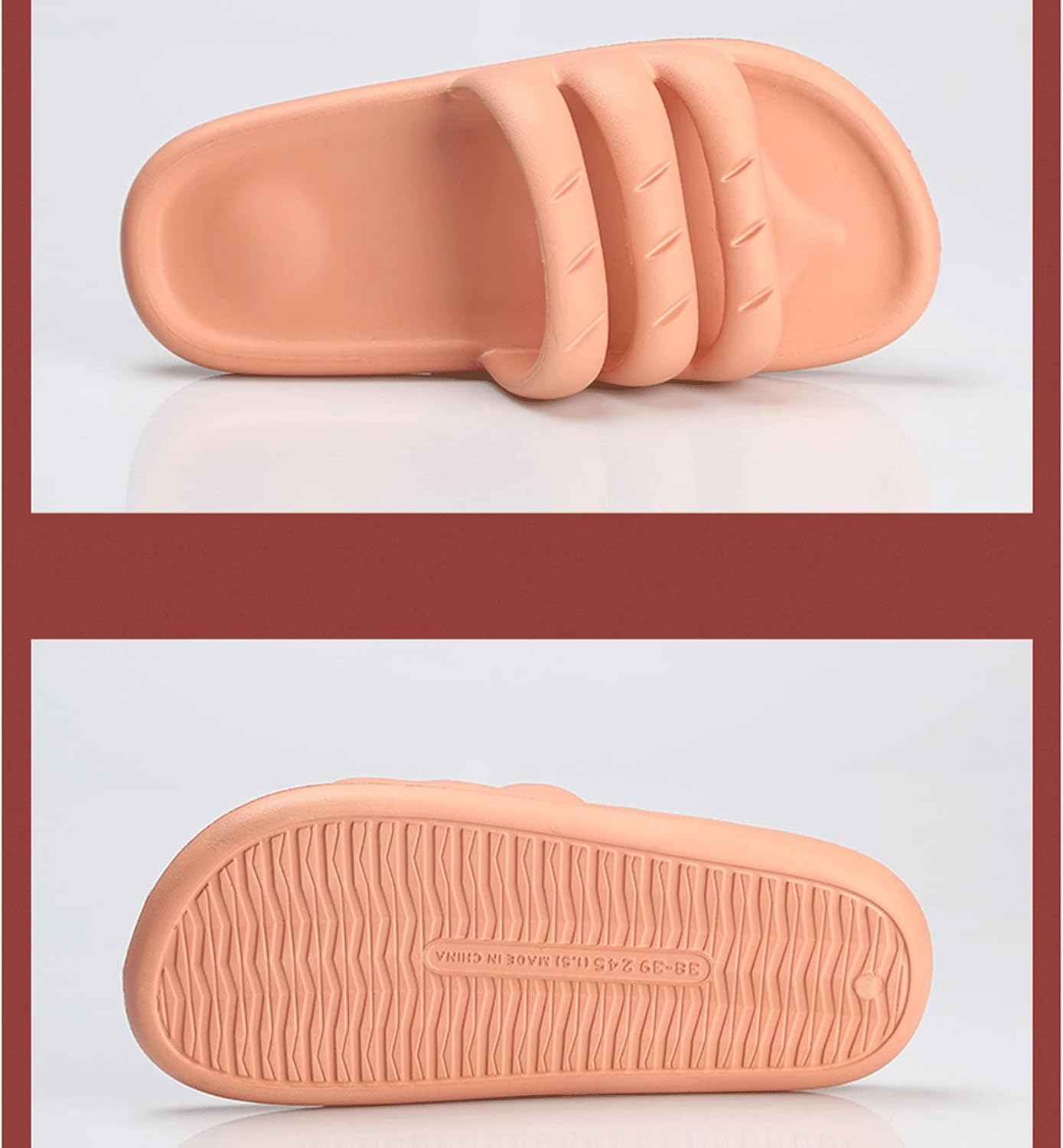 Shark Slippers Shower Slippers Ladies Summer Household Slippers Casual Sandals and Slippers Swimming Pool Beach Shoes Indoor Slippers Summer Sandals (Color : Pink, Size : 38-39)