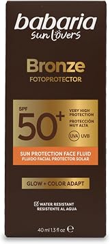 Babaria Glow BB ProtectorSolar SPF50+ with Colour 40 ml   Sun Cream 50 Unifies Skin Tone and Protects | Exosomes Aloe, Hyaluronic Acid and Vitamin C