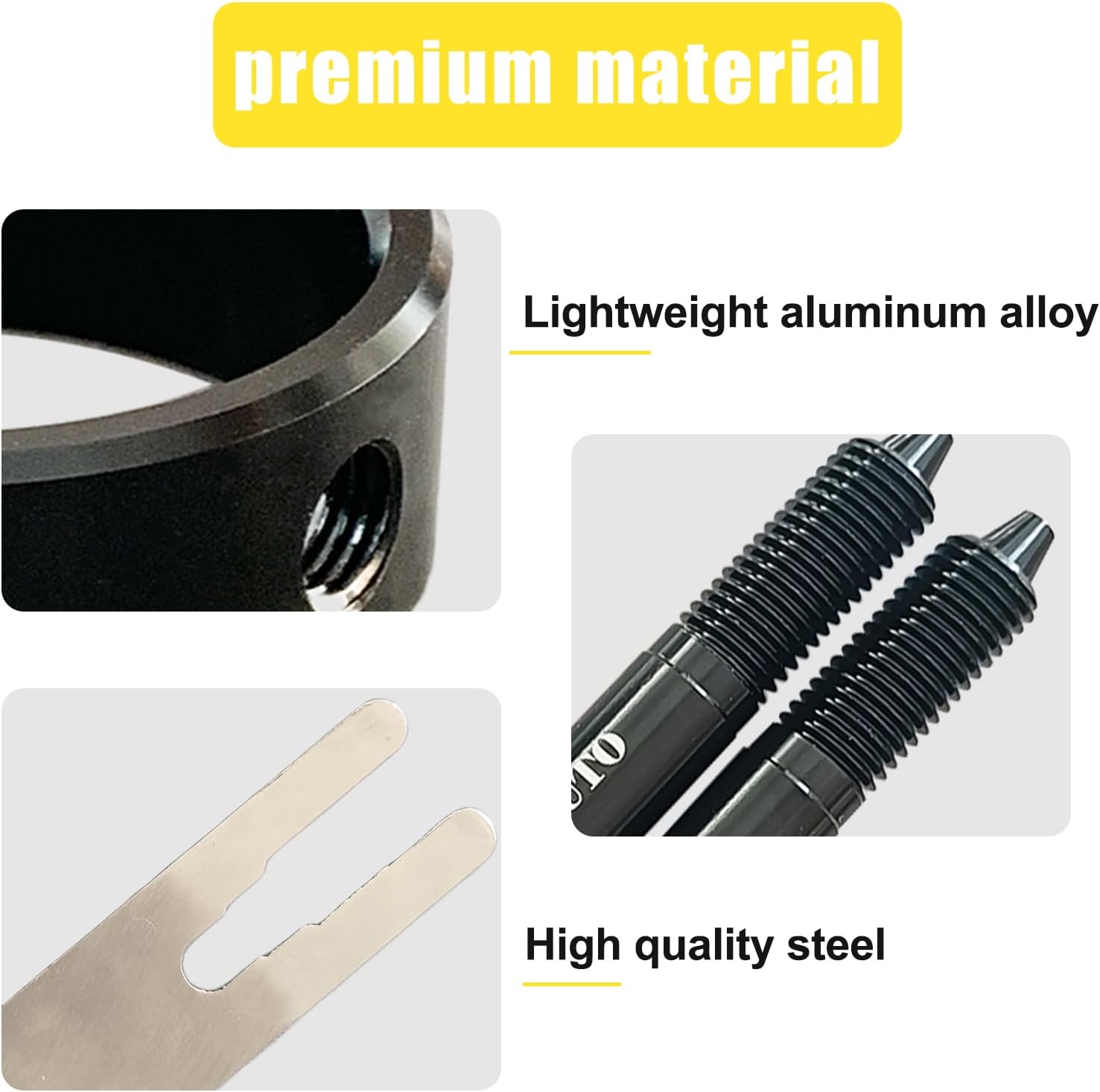 Universal Motorcycle Fork Service Tool Kit Spring Compressor & Fork Oil Level Tool - Adjustable Fork Maintenance Tool Set for Motorcycle Forks - for Upside Down Streetbike Motorcycle Forks