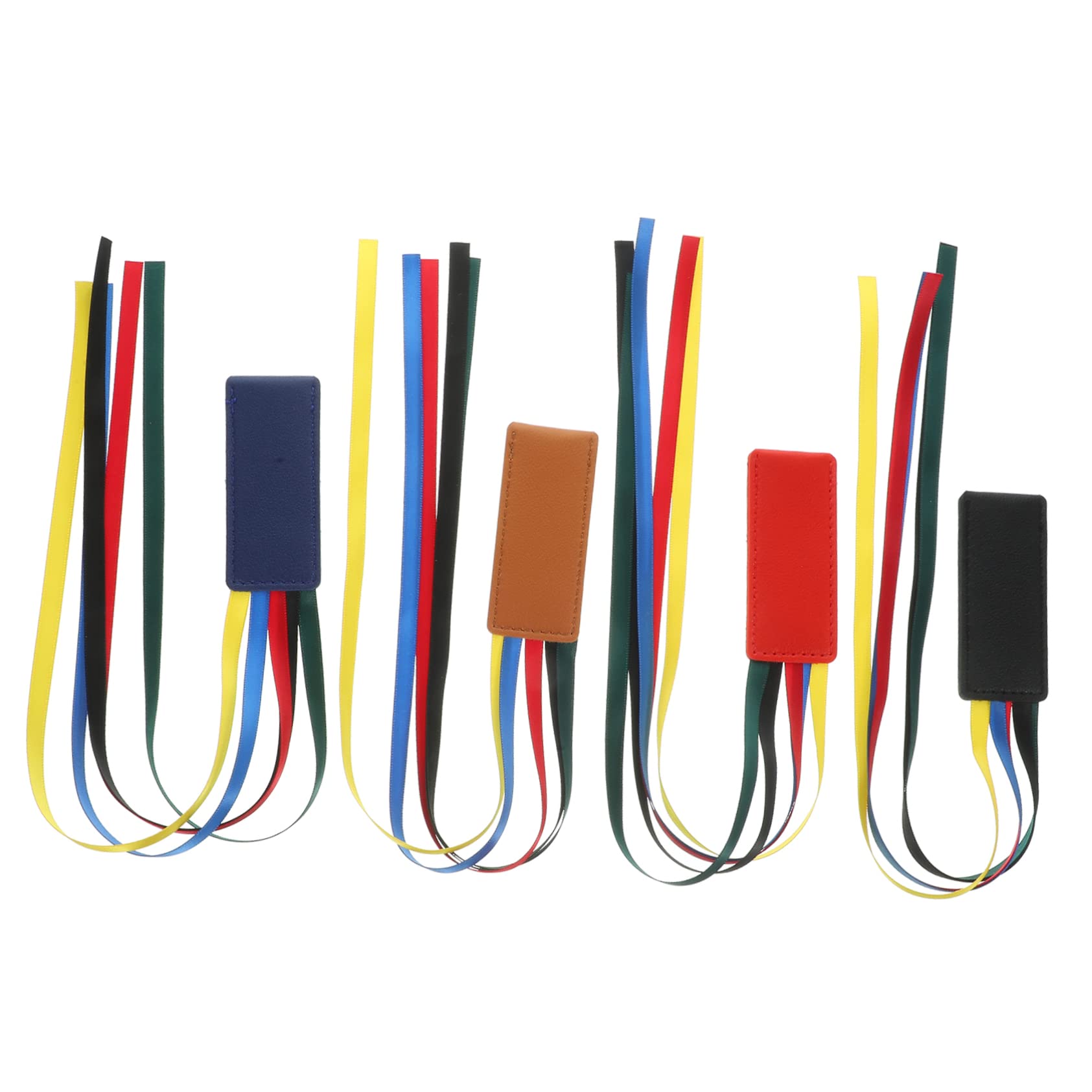 VILLCASE 20 Pz Segnalibro a nastro in pelle ribbon segnalibri personalizzati di pagina del libro marcatori a nastro arredamento adornare scheda lettura del segnalibro del nastro 皮革，丝带