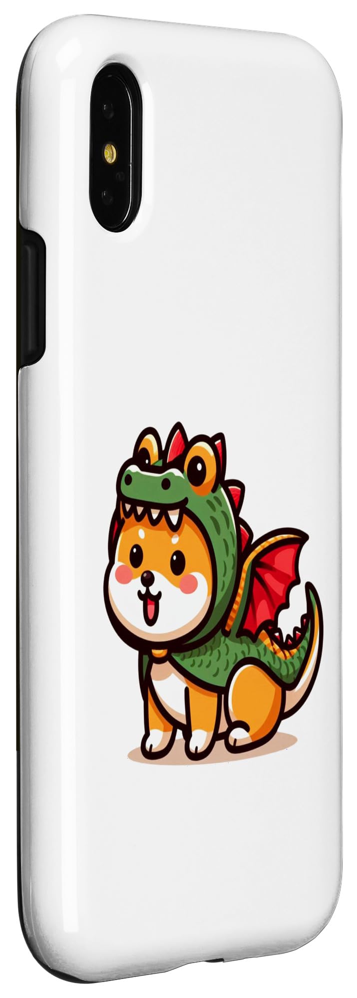 Amazon.co.jp: iPhone X/XS しばいぬドラゴンくん スマホケース