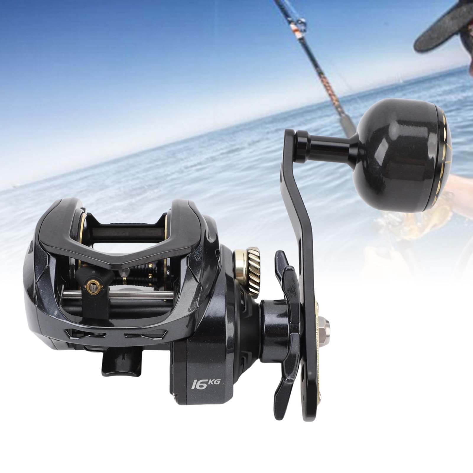 Kołowrotek Baitcaster Struktura i Detale ze Stopu Aluminium Wydajność na Długich Dystansach dla Entuzjastów Wędkarstwa Włókno Węglowe