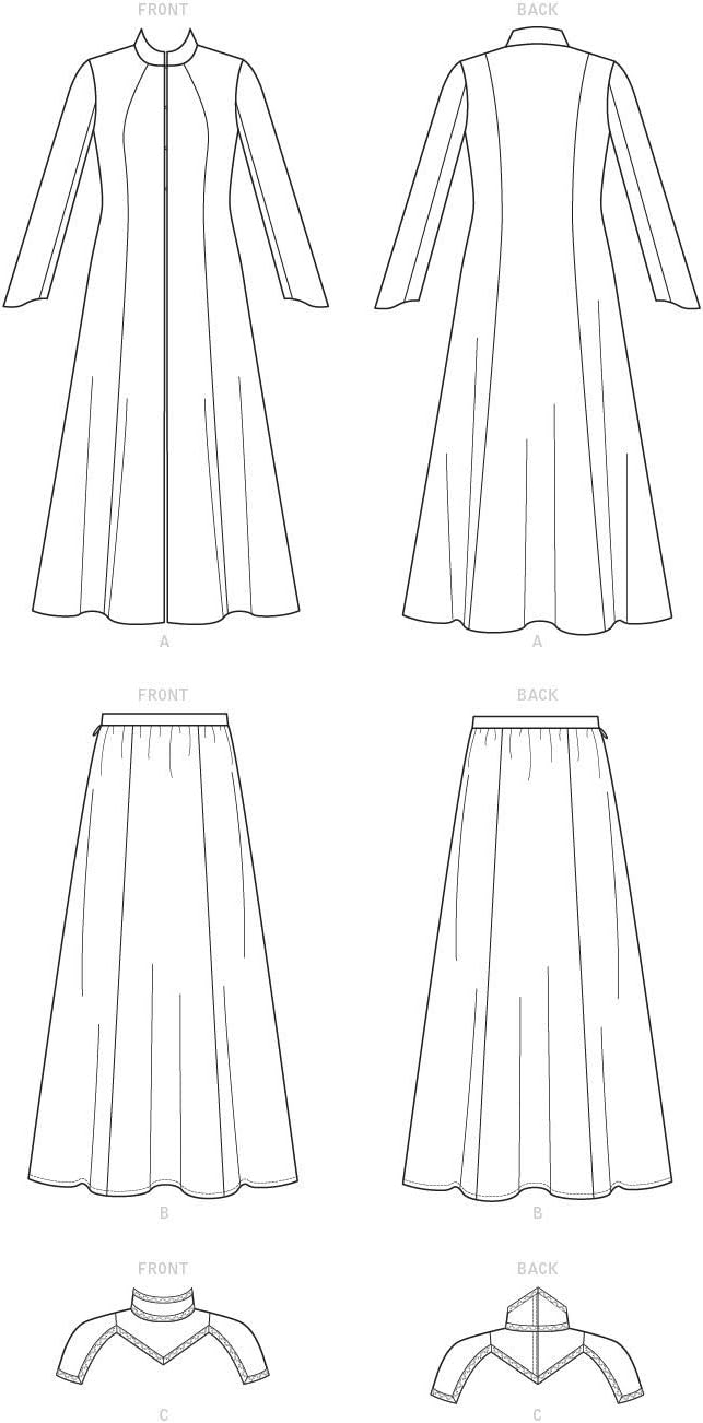 McCall's Patterns McCall's Women's High Fantasy Robe Costume, Sizes 6-14 Sewing Pattern