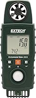 Extech EN510 10-in-1 Environmental Meter: Air Velocity, Light, Sound, Temp, Humidity, Dew Point & More - Portable Backlit Tester