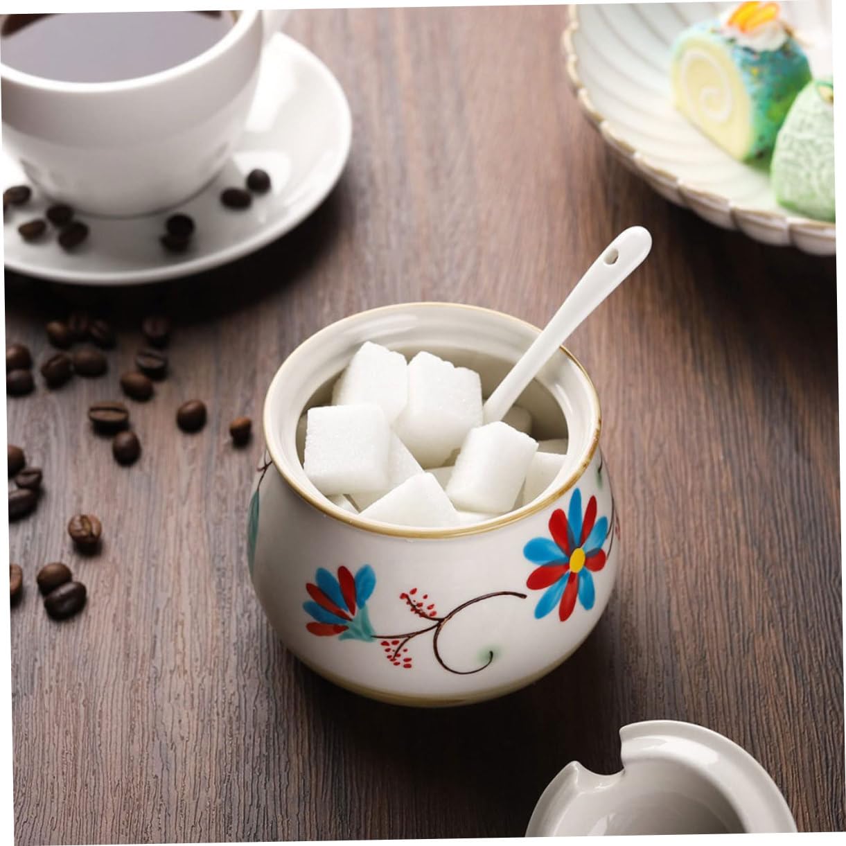 ABOOFAN Pot à Épices Ménager en Céramique 330ml 300ml, 1 Set