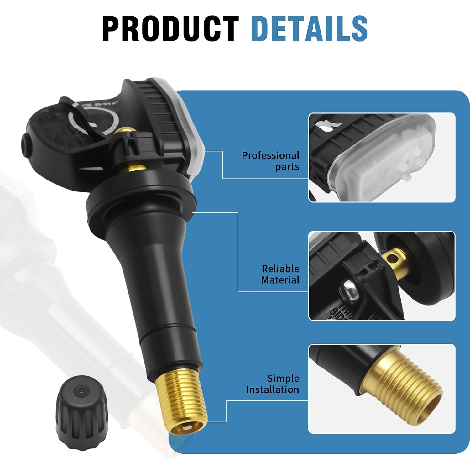 1 Pack GL3Z1A189A F2GZ1A189A TPMS Sensor, Tire Pressure Monitor Sensors Replacement for Ford F-150 F-250 Ecosport Mustang Explorer Ranger Flex Fusion Escape Expedition Edge
