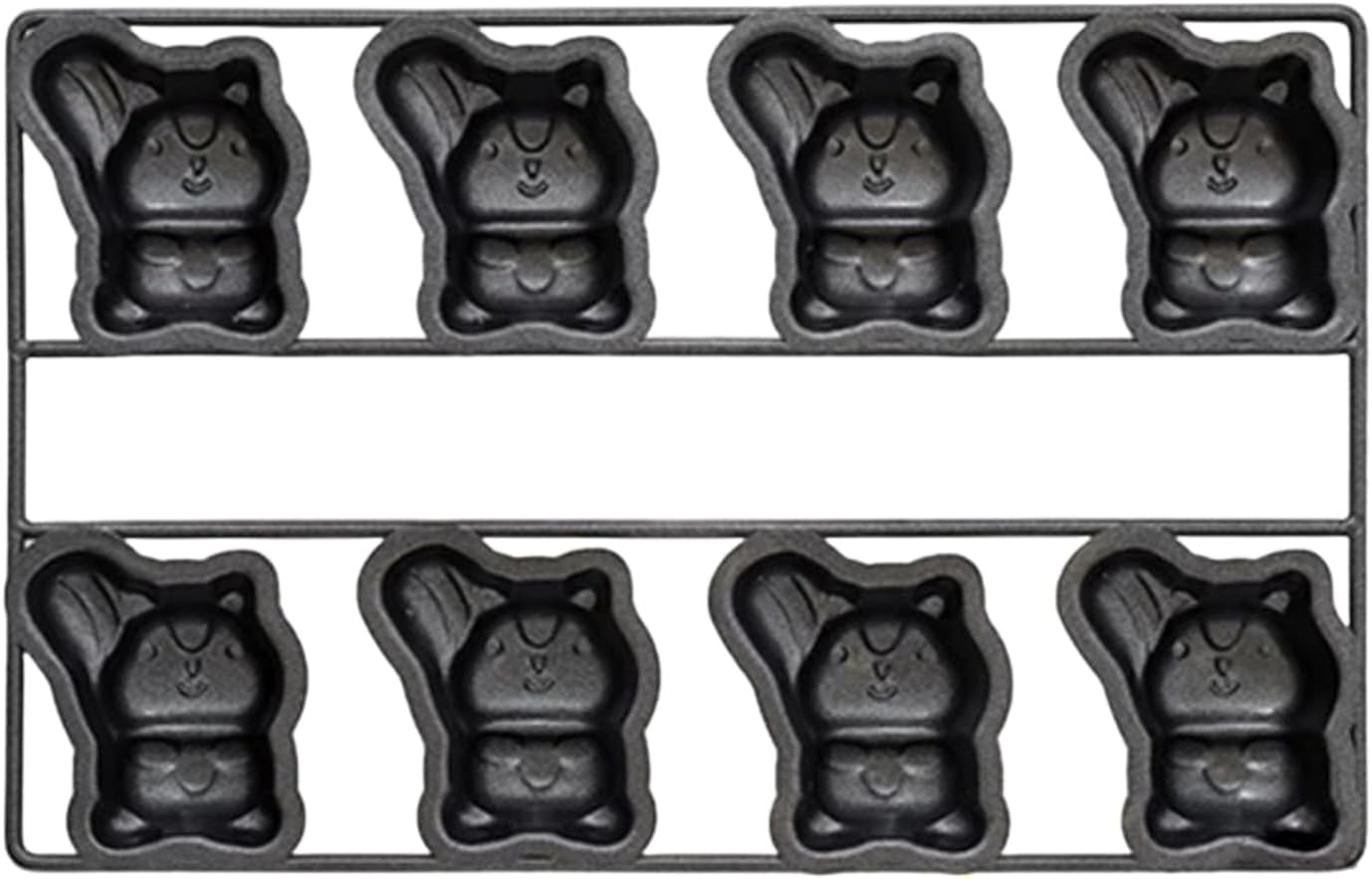 Professional 8 Cavity Animal Shape Bakeware Nonstick Coating Cake Mold Madeleine Pan for Chocolate Jellies Oven Baking Oven Safe Baking Tool