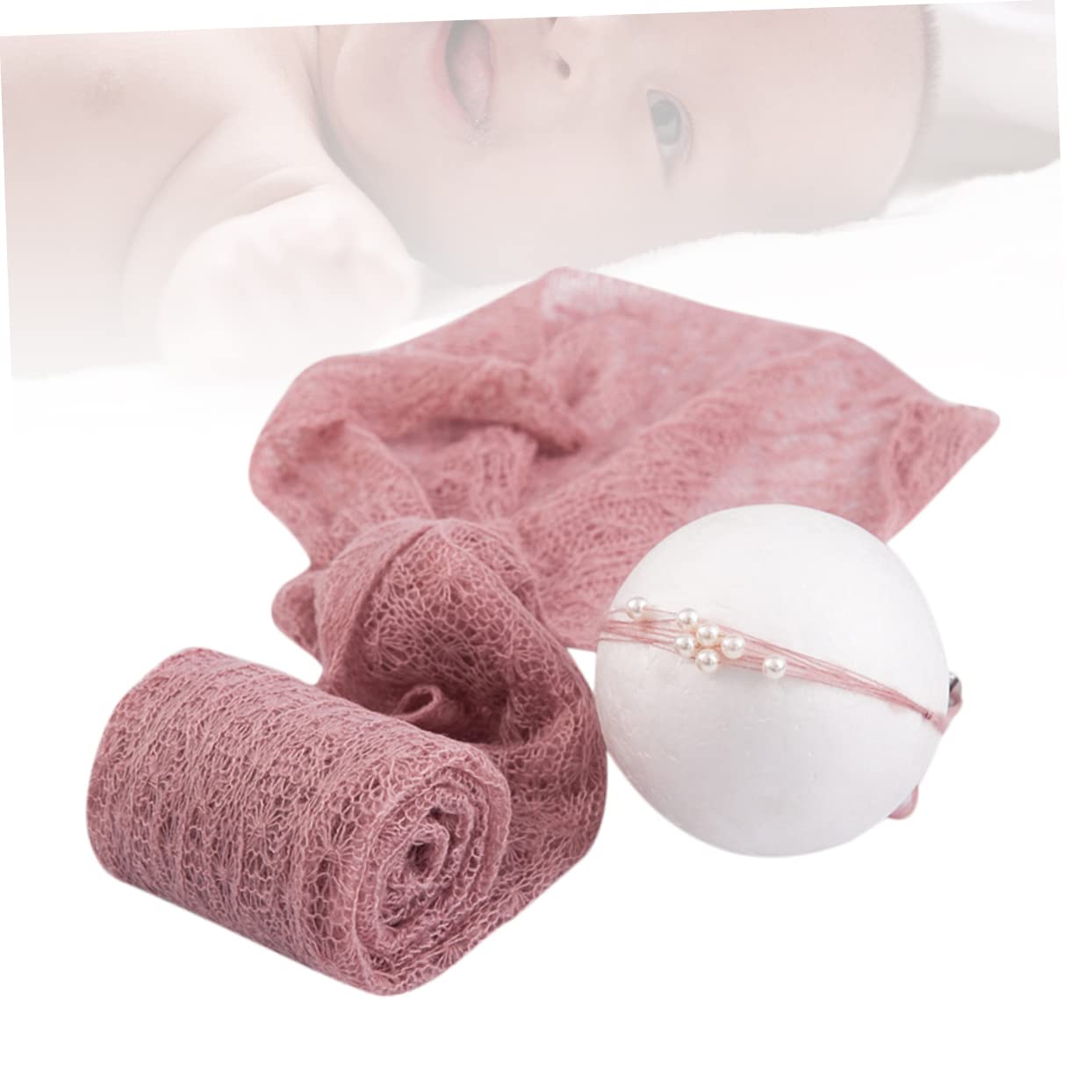 ibasenice Rekwizyty Do Zdjęć Noworodków - Mohair Wrap Swaddle Akcesorium Do Fotografii Dziecięcej Wygodne I Urocze Idealne Dla Rodzin Z Małymi Dziećmi Otulacz Do Studia Fotograficznego