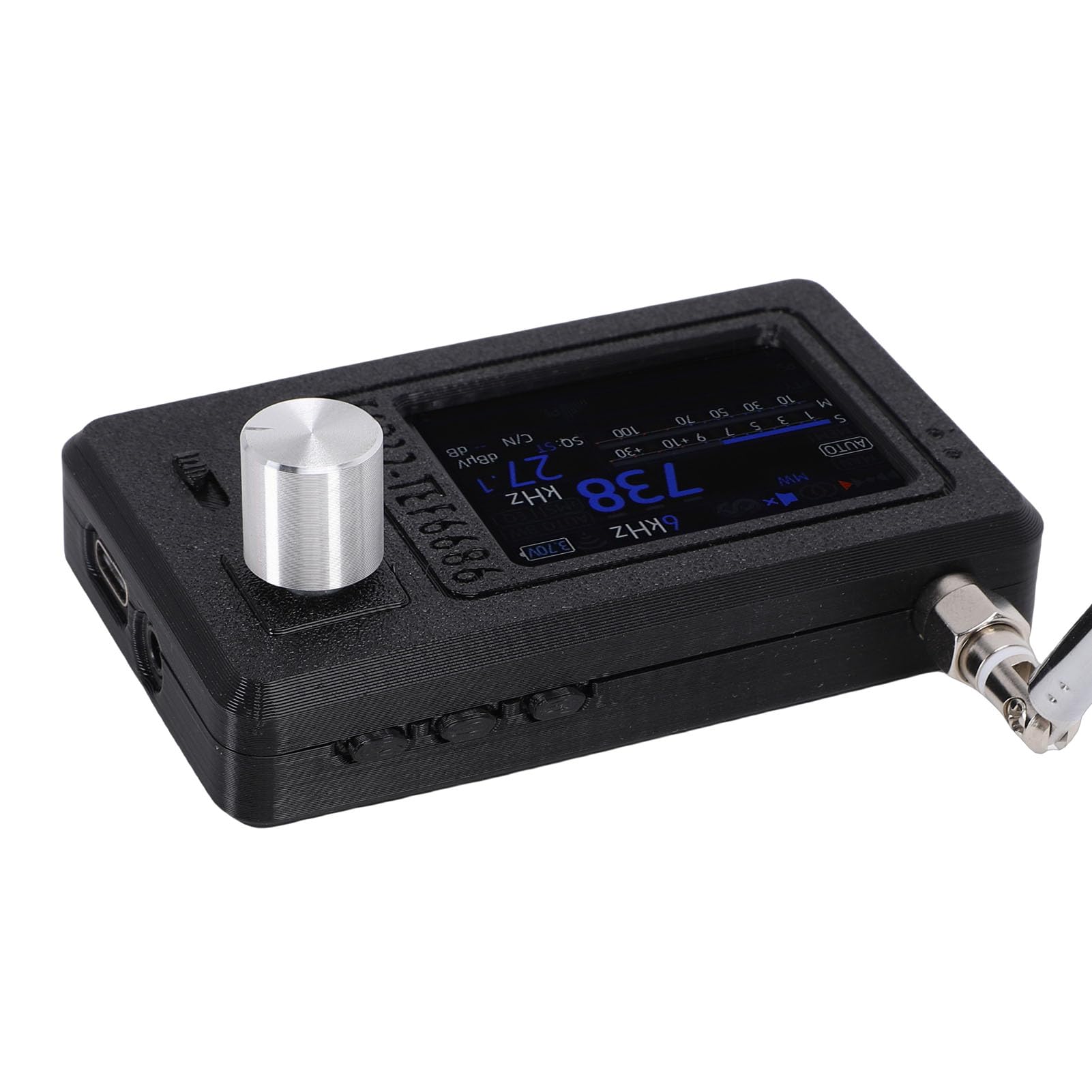 Eujgoov Radio Micro Portátil con Pantalla LCD IPS de 2.0in y Chip TEF6686 para Recepción FM LW MW SW