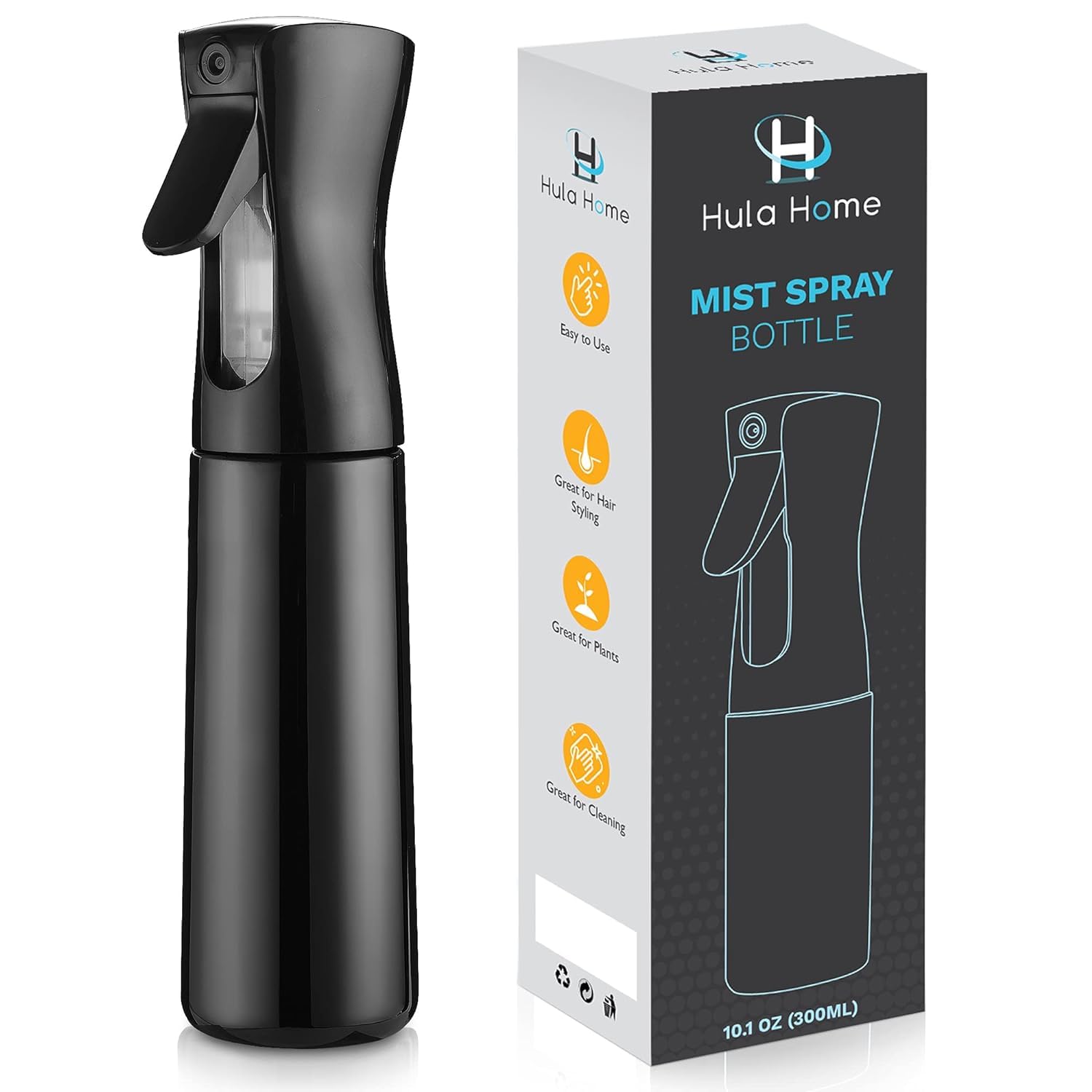SHREE HANS CREATION Water Spray Bottle for Hair Styling, Cleaning, Plants, Skincare, Refillable Mist Sprayer for Salons Pets Home & Kitchen and Essential Oil Scents & Multipurpose (500 ml, Black) (B0D1CNWSMX) Amazon Price History, Amazon Price Tracker
