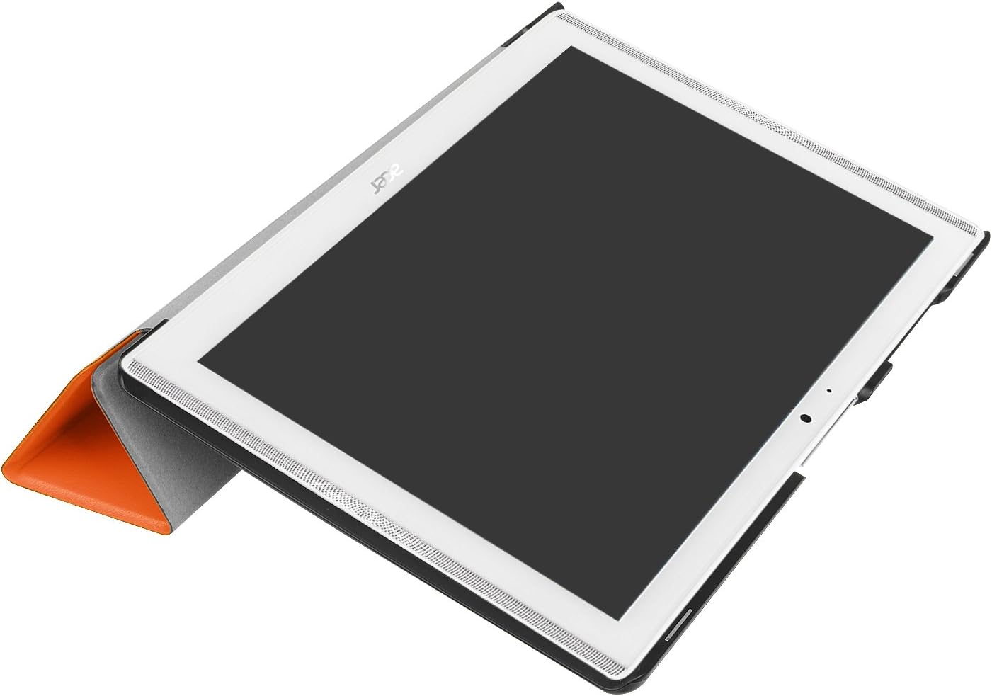 Acer Iconia One 10 B3-A40 Slim Shell Case - Ratesell Tri-Fold Smart-Shell Stand Case Cover with Auto Sleep/Wake for 10.1" Acer Iconia One 10 B3-A40 Android 6.0 Tablet Orange