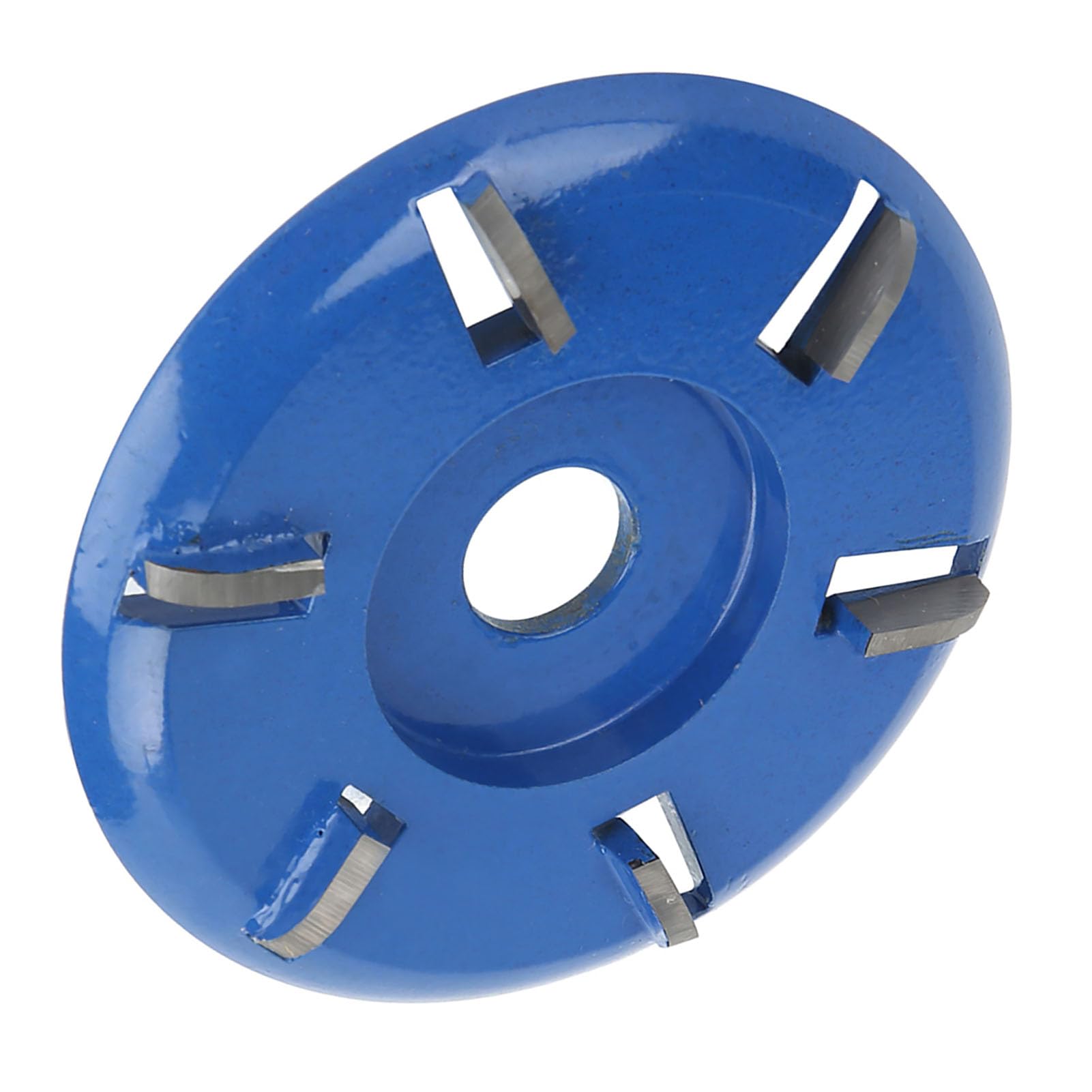 High Hardness Wood 6-Teeth Milling Cutter Angle Grinder Accessory, Easy Installation, for Softwood and Hardwood Polishing, Alloy Steel Material (Curved Blade)