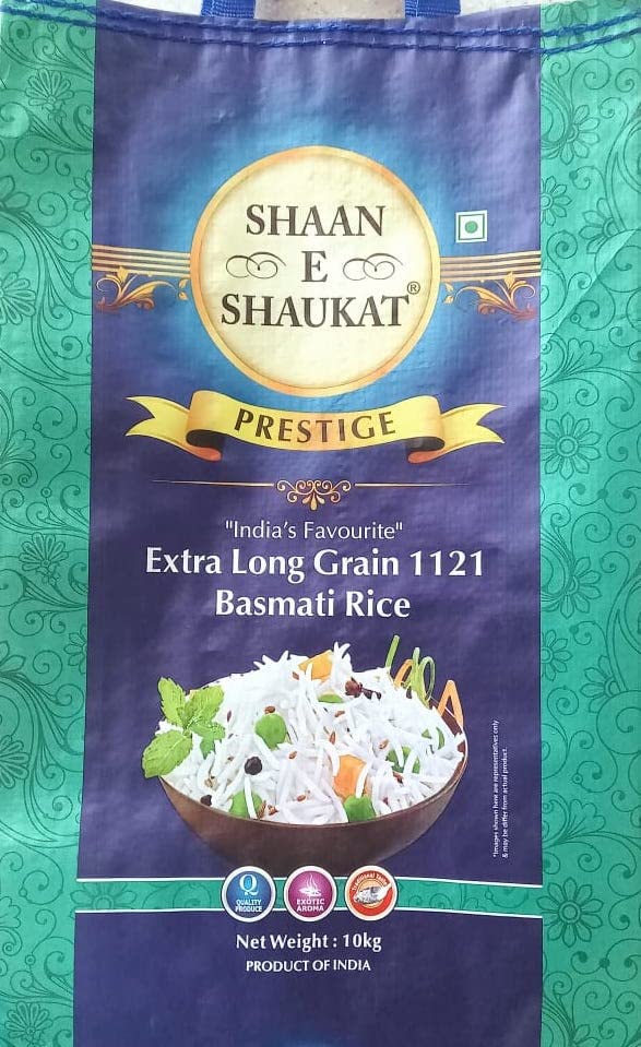 SHAAN-E-SHAUKAT PRESTIGE 10KG EXTRA LONG GRAIN 1121 BASMATI RICE-picture-16