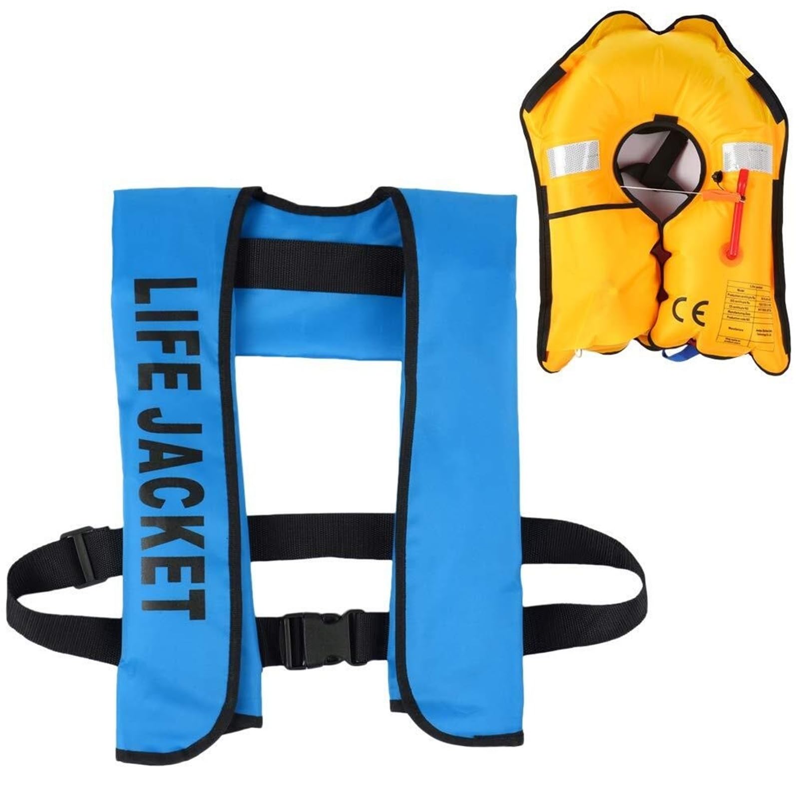 Giacca automatica per kayka per canottaggio, pesca, kayak fino a 150 kg | Giacca Kayka con tecnologia di auto-gonfiaggio, resistente nylon TPU per canottaggio, pesca, kayak, sicurezza comfort per
