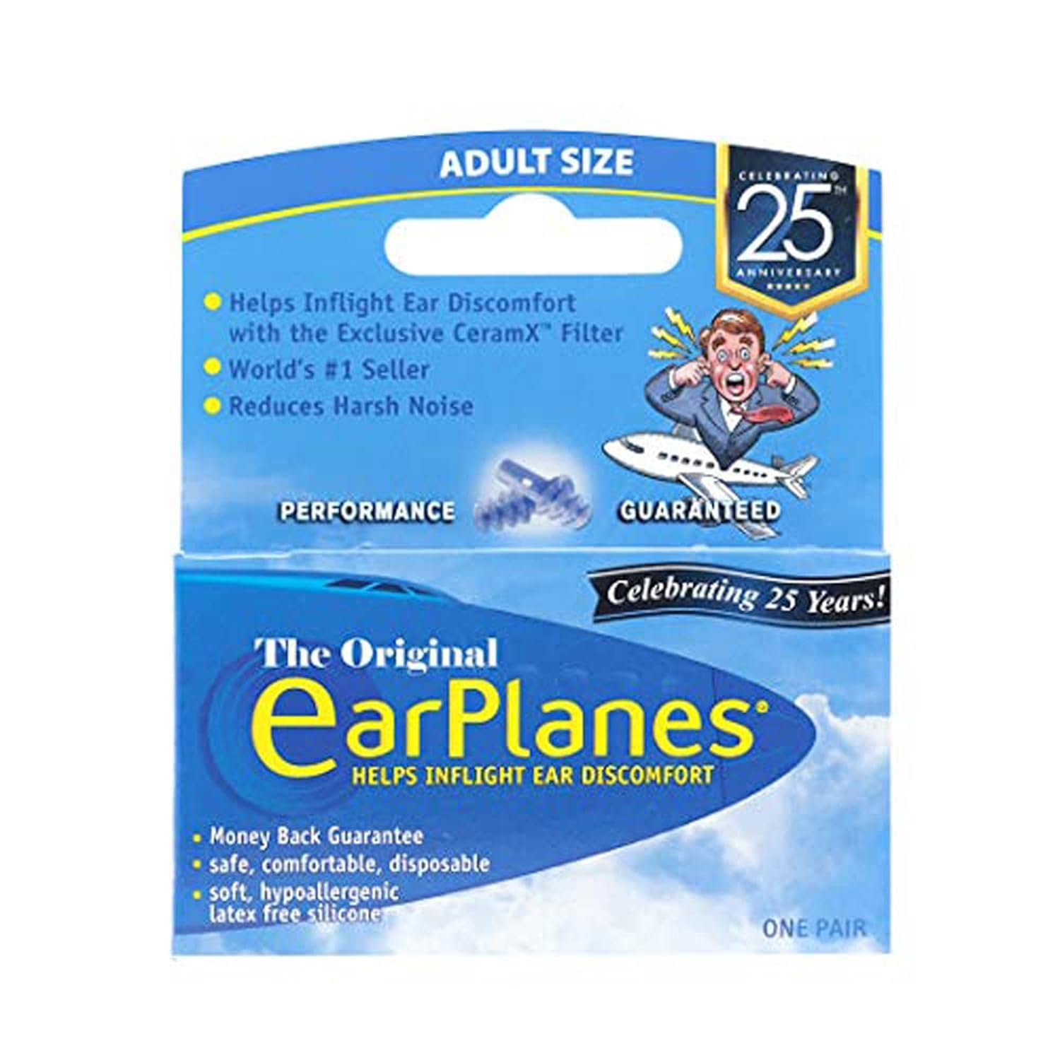 Duuous Ear Plugs - Silicone Ear Protection And Pain Reliever For Airplane Travel (1-Pair - Adult)-image-22