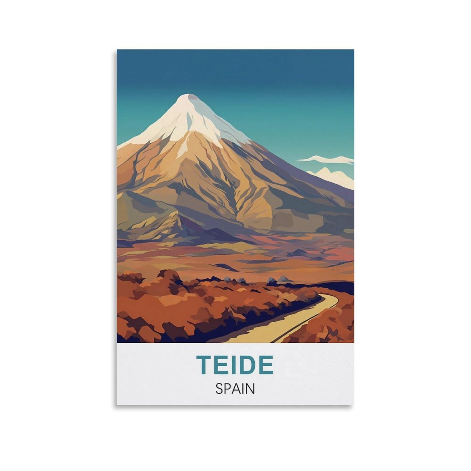 EZMLFA Diamond Painting Art Kits,Teide Spain,5D Diamond Painting Kit for Adults Beginners, DIY Full Round Drill Gem Art Kits for Home Decor 50x60cm