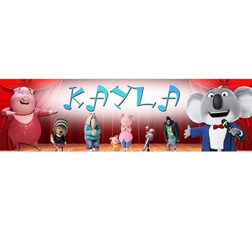 The Sings Movie Wall Art - Personalized Birthday Name Poster