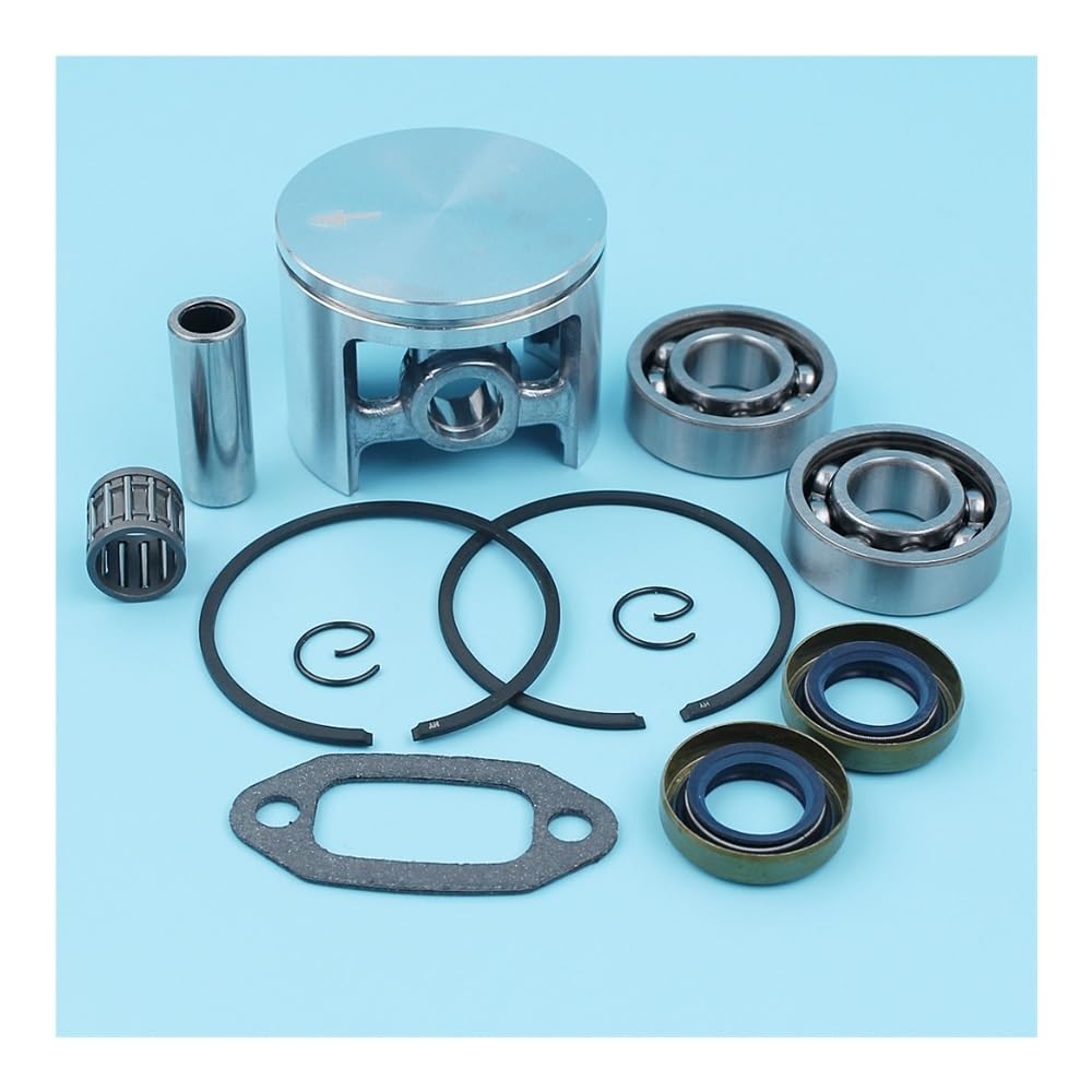 Piston 52 mm et roulement vilebrequin pour réparer la tronçonneuse 630 avant l'affouage