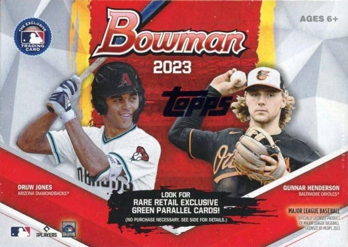 2023 Bowman Baseball EXCLUSIVE HUGE Factory Sealed Blaster Box with 72 Cards! Look for Rookie Cards & Autos of Druw Jones, Spencer Jones, Junior Caminero, Adley Rutschman & Many More!