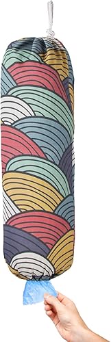 Soporte para bolsas de plástico, dispensador organizador de bolsas de plástico para montaje en pared, soporte de almacenamiento de bolsa de