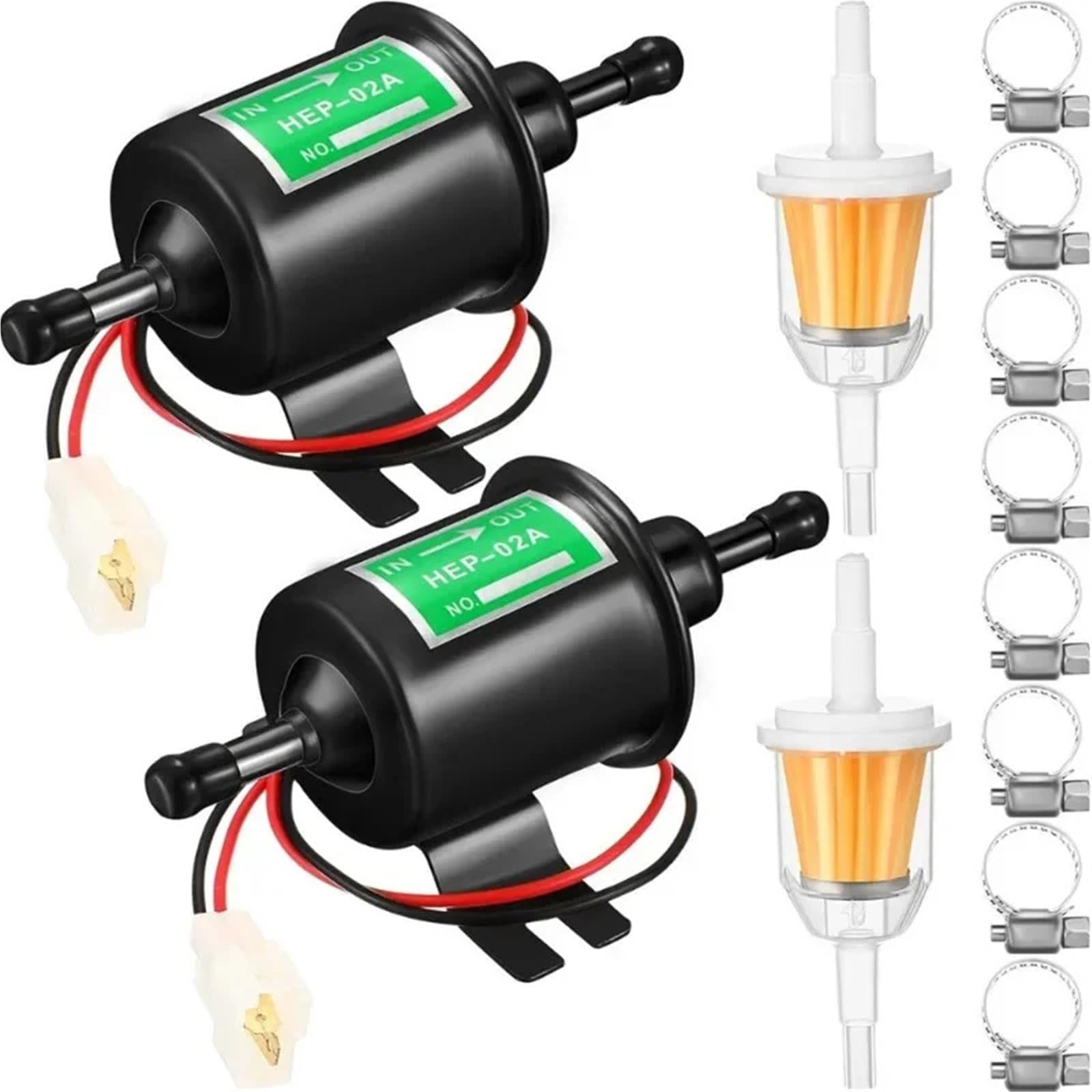 pompa benzynowa Do gaźnika samochodowego, quadowego LZONE - 12 V / 24 elektryczna pompa paliwa niskiego ciśnienia, przewód mocujący śrubę Diesel Benzyna HEP-02A
