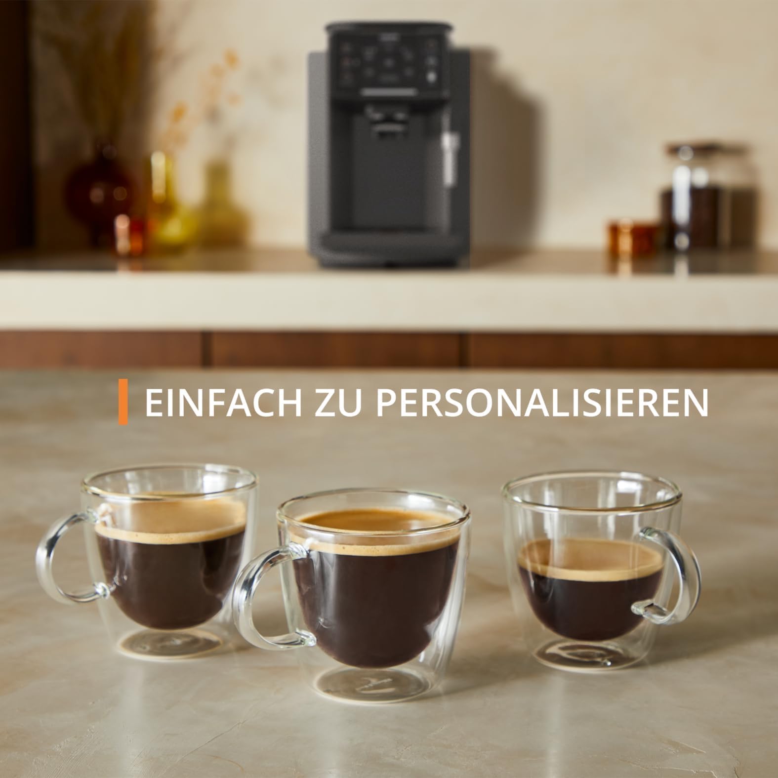 KRUPS EA9108 Sensation Automatyczny ekspres do kawy, czyszczenie tabletką, 5 rodzajów kaw, łatwa nawigacja, kompaktowy 1450W, czarny
