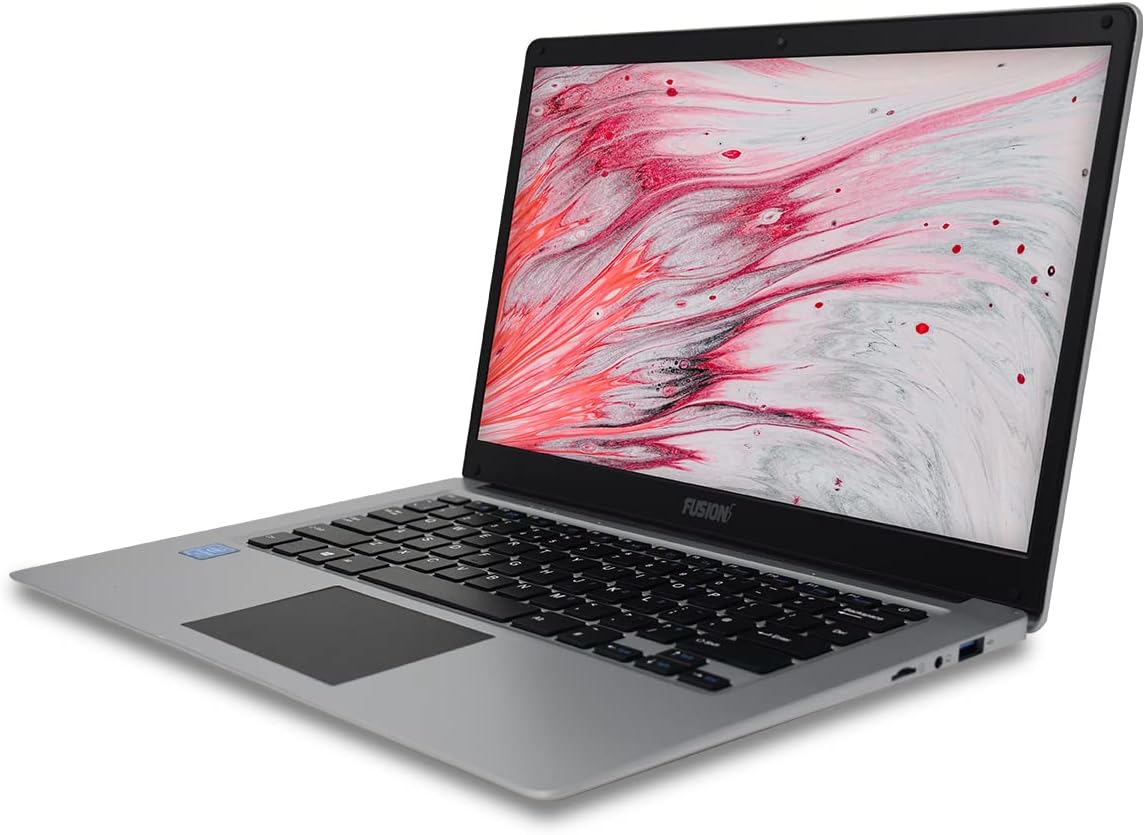 Fusion5 14.1 T90 N4 Intel Quad Core Windows 11 Home Laptop (Intel Celeron, N4120 Quad Core, 64Gb eMMC, 4GB RAM, Windows 11, DualBand WiFi, Webcam, 2X USB 3.0, Mini HDMI)