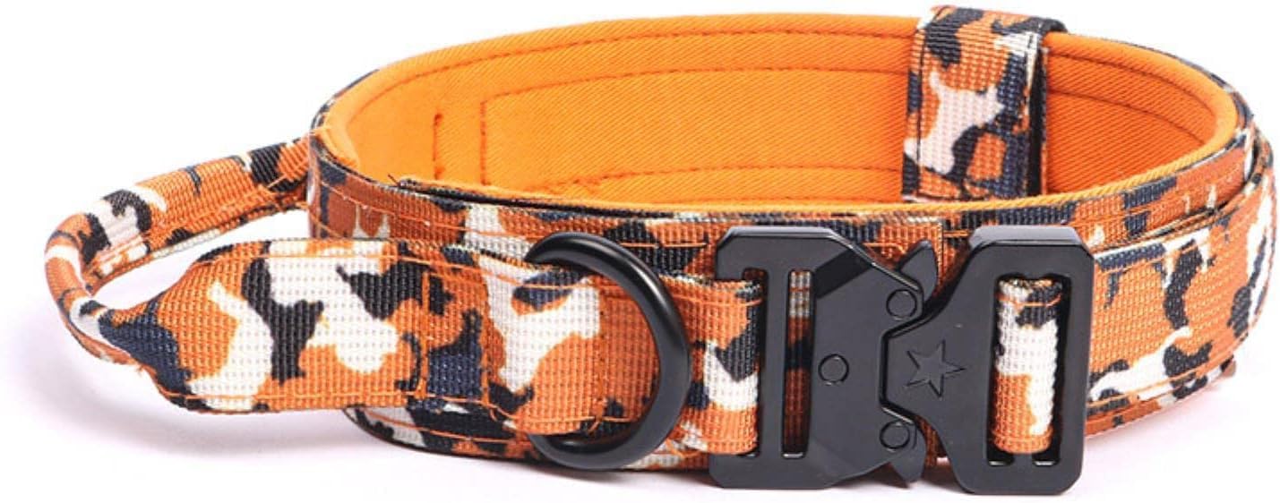 Collar para Perro, con Mango Resistente y fácil Control for Perros medianos Grandes(Pink,Medium)