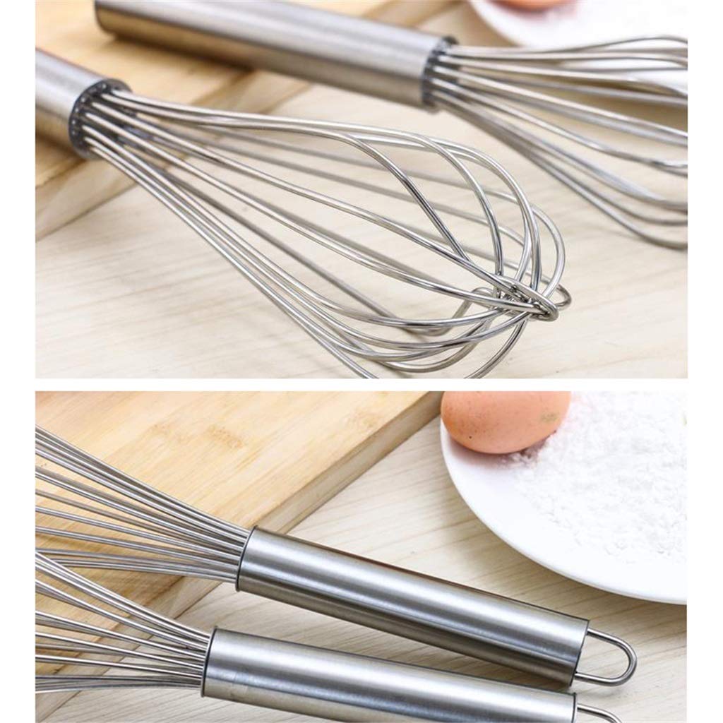 ZHANGXIAO Schneebesen, Rostfreier Stahl Bolzen Handbuch Rühren Ei Teig Backen Kleine Werkzeuge Verlängern (Größe : 60cm)