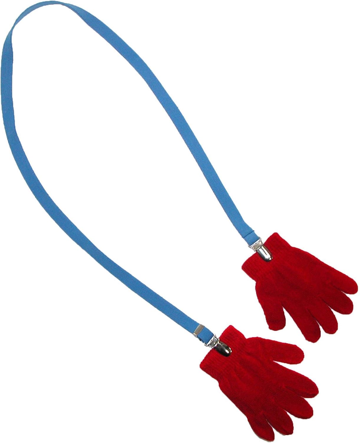 CTM Kids' Elastic 1/2 Inch One Piece Adjustable Mitten Clips