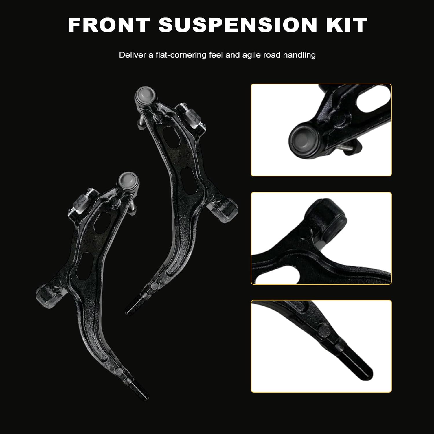 ASAPE 10 Pcs Suspension Kit - Fit 2005-2007 for Mercury Montego 2005-2007 for Ford Five Hundred, Include - Front Lower Control Arm and Ball Joint Outer Inner Tie Rod End w/Boot Sway Bar Link
