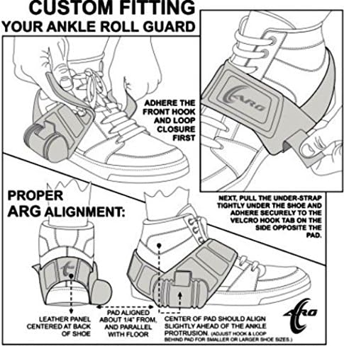 Ankle Roll Guard Armor1 (Left Foot) Ankle Support; Patented and Tested Alternative to an Ankle Brace for Ankle Roll Prevention, Ankle Support, Sprain Support; Good for Walking, Sports, Stroke