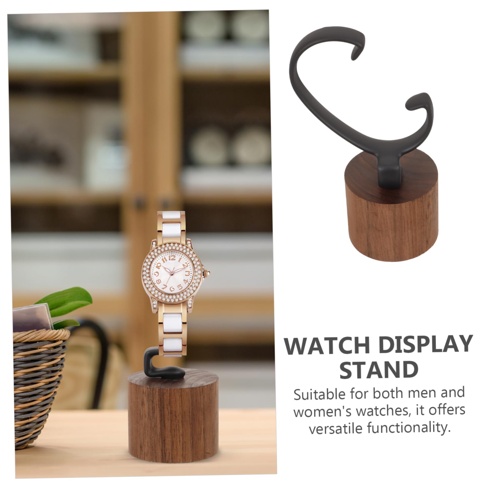 4 Stücke Holz Uhr Display Rack Nussbaum Einzelnen Armbanduhr Display Stand
