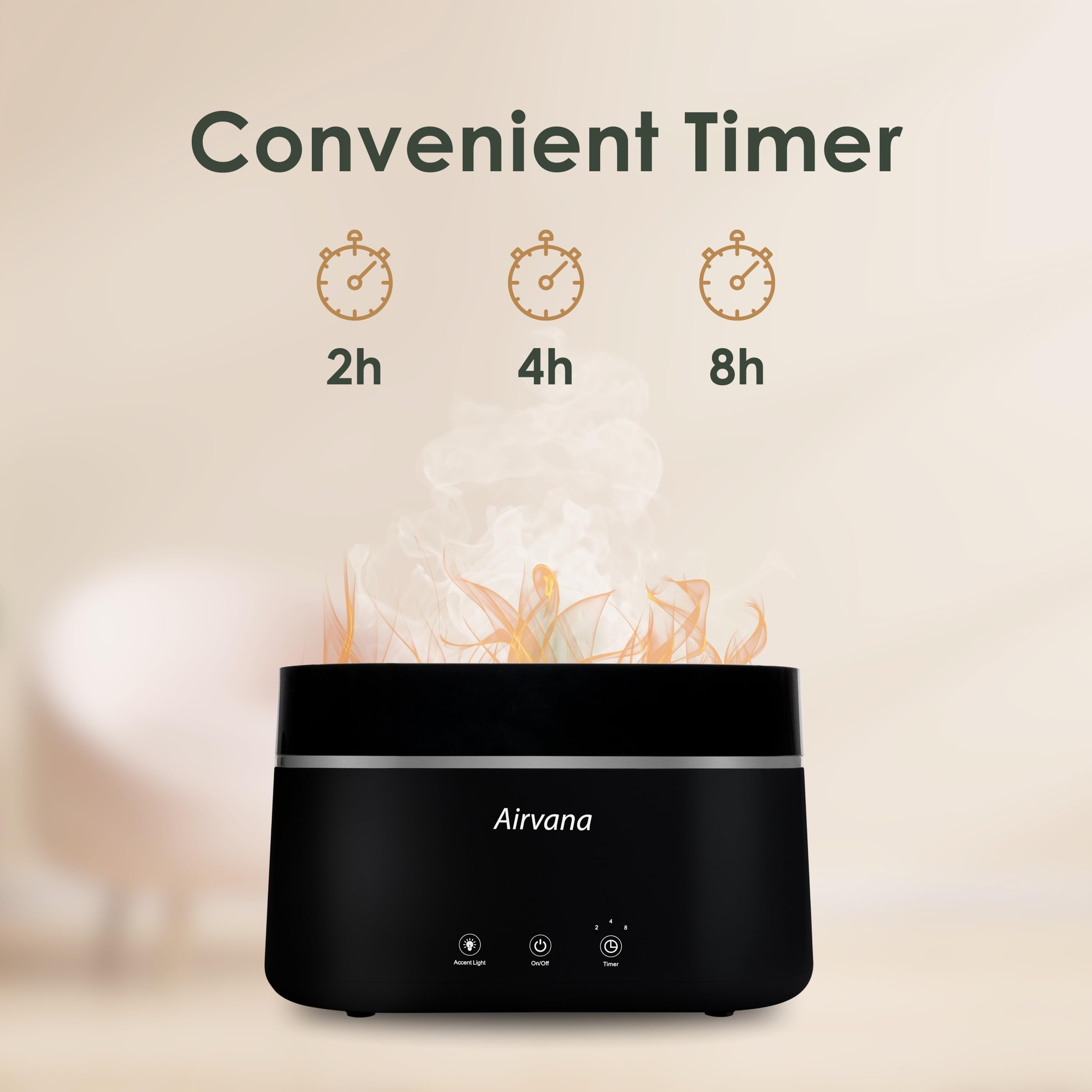 AquaFlame Ultradźwiękowy nawilżacz powietrza (.75L) – technologia wibracji z dyfuzorem olejków eterycznych – konstrukcja blatu do użytku osobistego, pokoi w akademiku i biurek, turkusowy