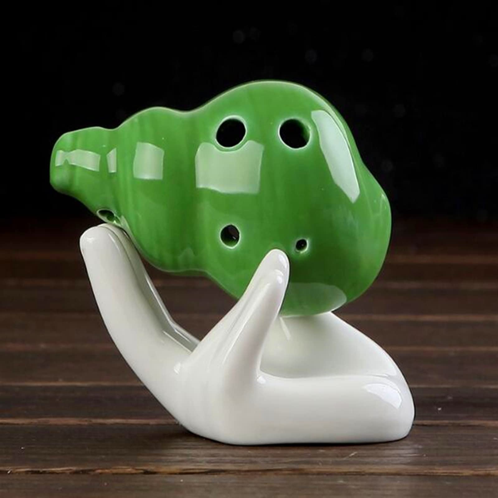 Anfänger Ocarina 6-Loch-Ocarina Mini-Keramik-Ocarina 5 Farben Handgefertigtes Farbglasur-Ocarina-Musikinstrument Ocarina Musikinstrument (Color : 01)