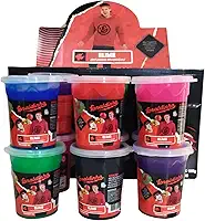 Kit Slime Enaldinho Youtuber com Bolinha Surpresa - Cor Sortida - 6 Potes de Slime com Bolinha Surpresa - Infantil
