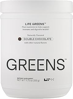 LTH Life Greens - Trusted by Life Time Members - Superfood Powder with Probiotics, Enzymes, Phytonutrients & Fiber - Supports Antioxidants & Immune Health - Double Chocolate (30 Servings)